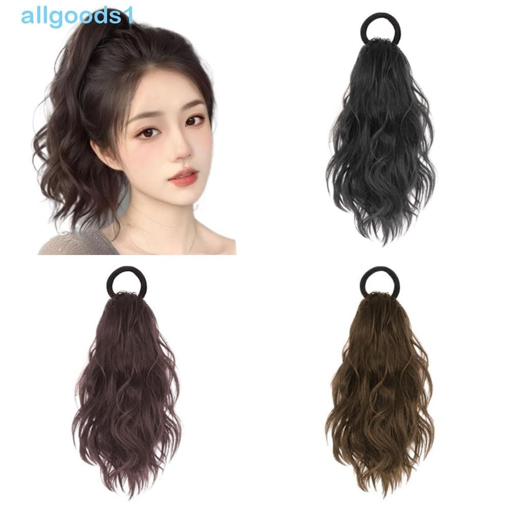 Extensão De Cabelo De Rabo De Cavalo ALLGOODS , Com Elástico , Fofo , Encaracolado E Ondulado Em Camadas , Levemente