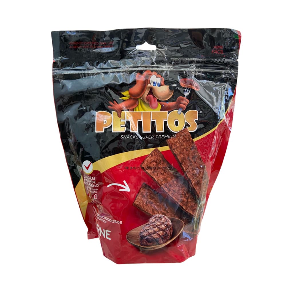 Petisco Snack Petitos Bifinho Para Cães Sabor Carne 500g