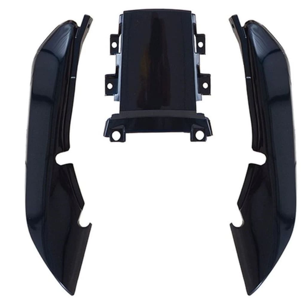 Rabeta Kit 3 Peças Completo Compatível com Moto Titan 125 1995 Cor Cinza Metálico ABS 100% Virgem