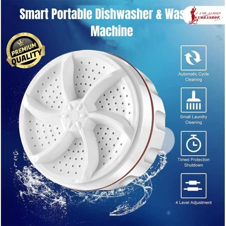 Mini Máquina de Lavar Roupas Panos Toalhas no Balde Portátil Ultrassônica Lavanderia USB Lava Louças Branco com USB