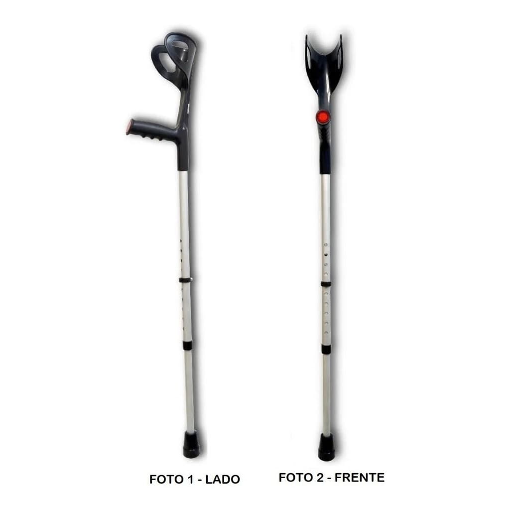 Bengala Muleta Canadense Altura Regulável 120kg 1 Unidade 