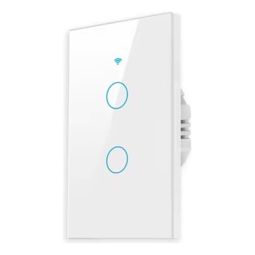 Interruptor Inteligente Wifi Touch 2 Canais Para Automação Touch Screen