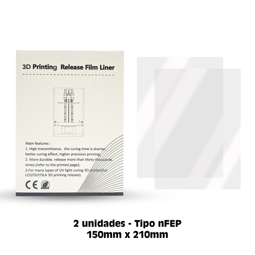 Kit com 2 NFEP Film para Impressoras 3D 210x150mm - RPG