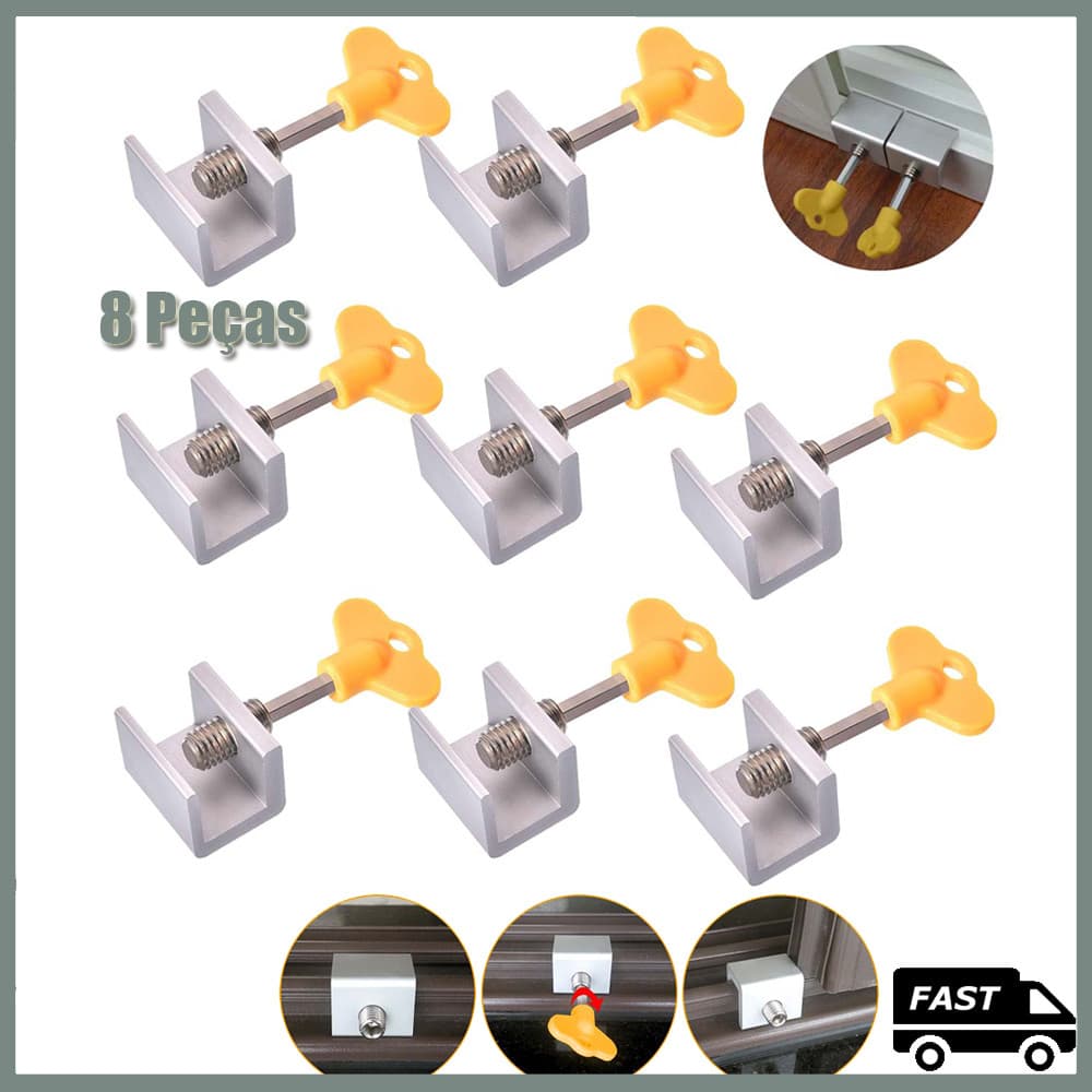 Kit 8pcs fechadura de porta deslizante de segurança infantil de alta qualidade