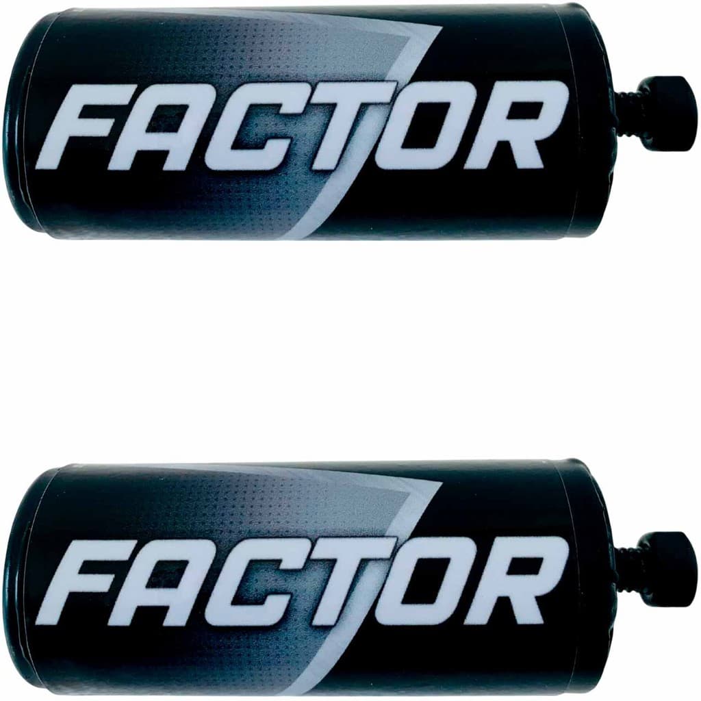 Factor Tubo Par Slider Protetor Carenagem Motor Tanque Preto Pedal Moto para Mata Cachorro