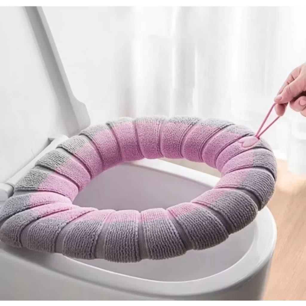 KIT Capa De Assento De Vaso Sanitário Almofada Sanitária Confortável Lavável Para Banheiro