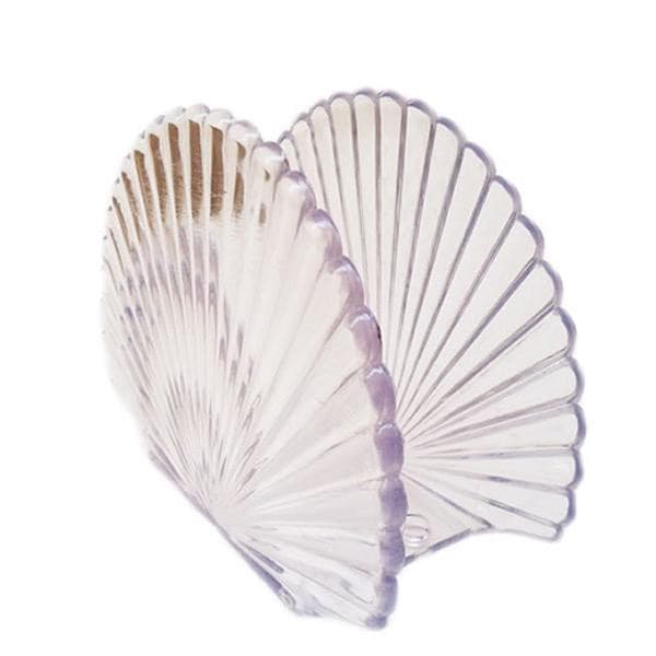 Porta Guardanapo Concha Cristal Acrílico 01 Unidade Porta guardanapo Aniversario Festas