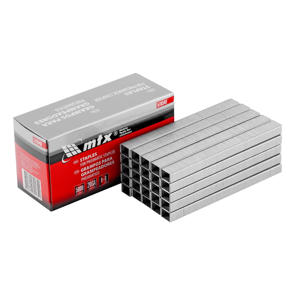Grampos Grampeador Pneumático 8mm 20ga 5000 Pçs 576549 Mtx
