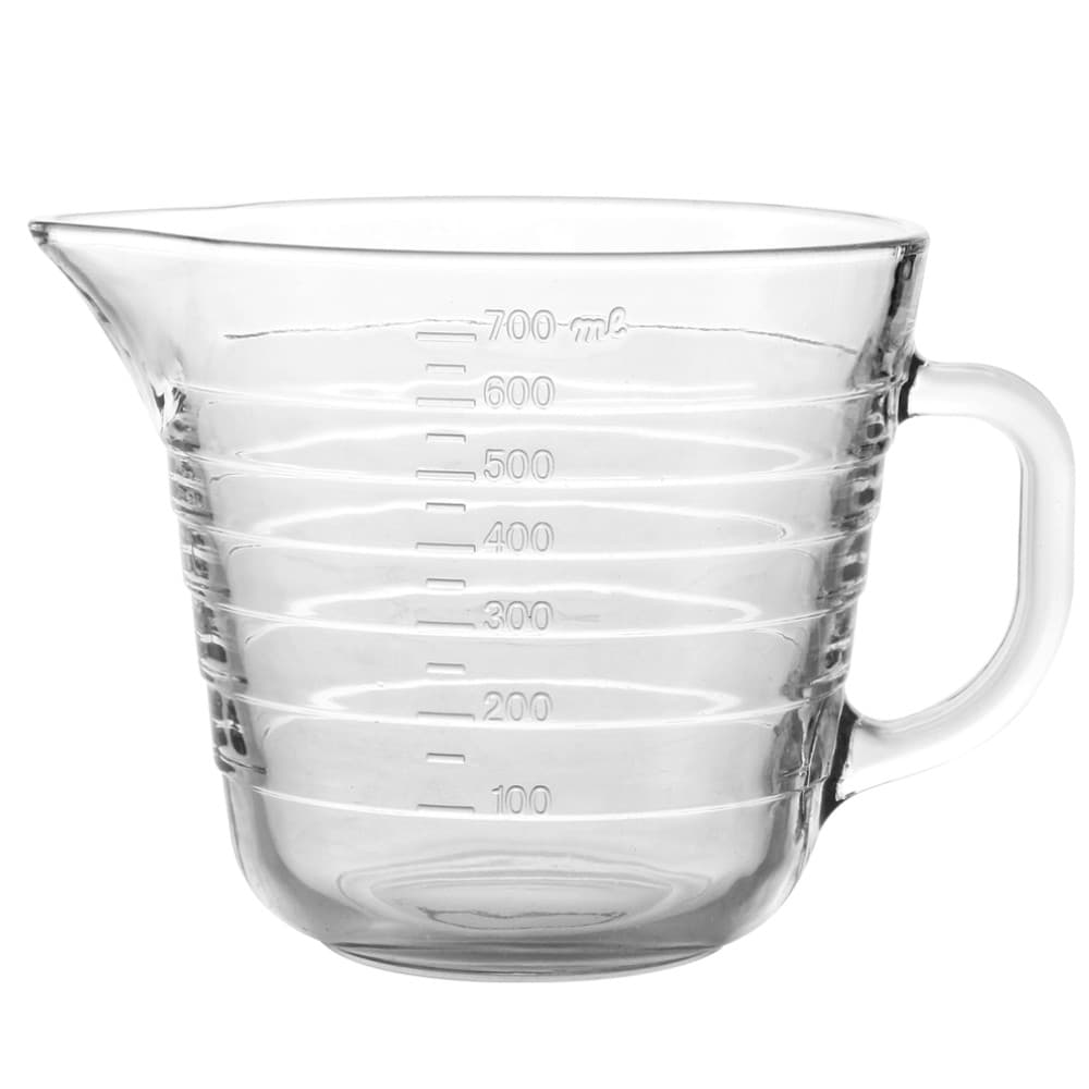 Jarra Medidora de Vidro 700ml com Alça e Bico Ideal para Medir Receita Copo Medidor Resistente