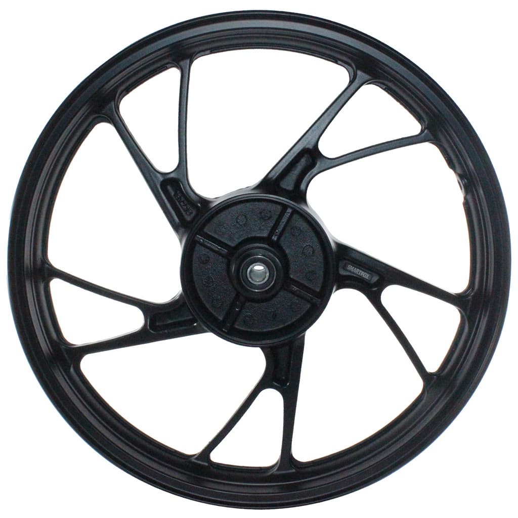 Roda traseira de alumínio liga leve CG150 CG160 Fan Titan Start com rolamentos modelo pé de galinha