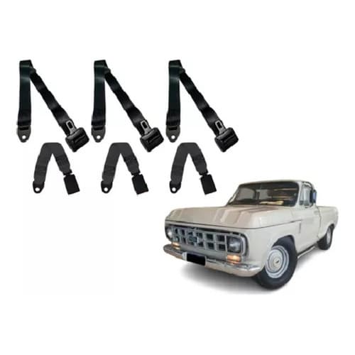 Kit Cinto De Segurança Chevrolet C10 D10 Dianteiro Completo