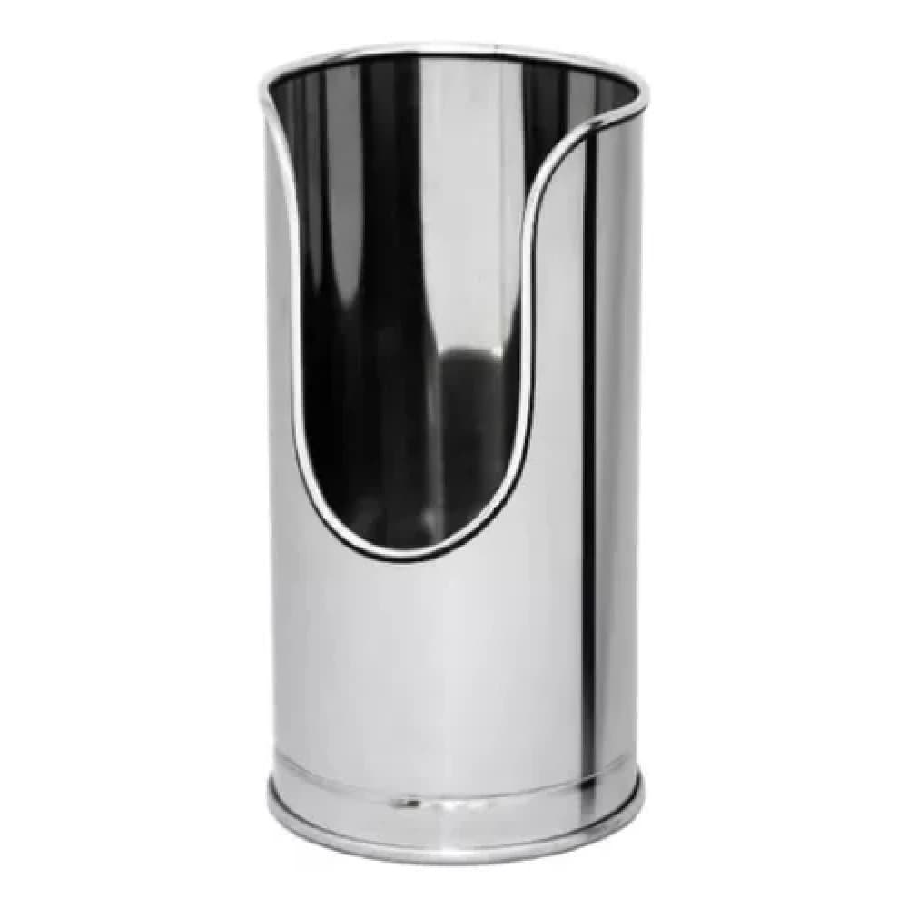 SUPORTE PORTA EXTINTOR BATOM 200X495MM ACO INOX 430 POLIDO