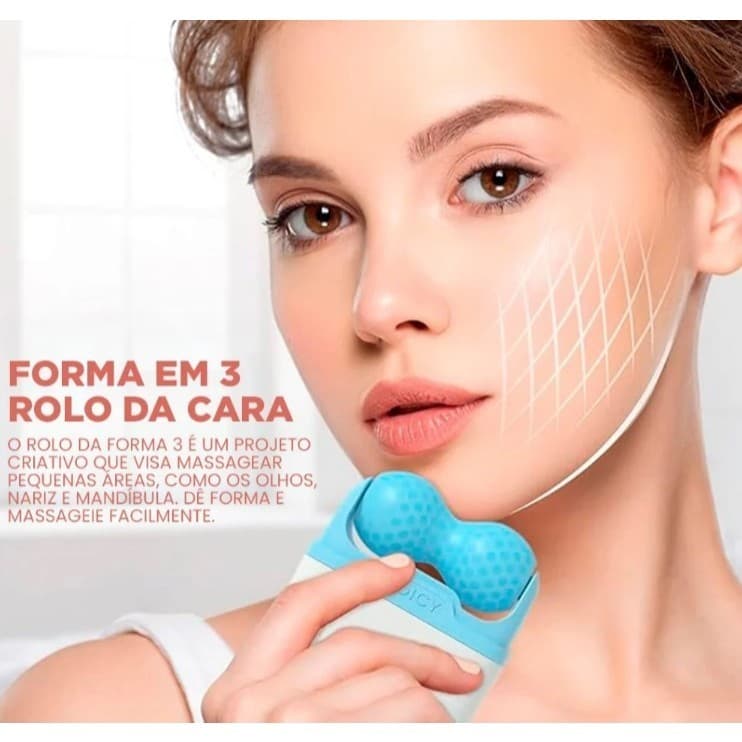 ANA1108 Rolo Duplo Compressa Massageadora Gelada Para Cuidados Com A Pele Alívio Da Dor Queimadura Solar