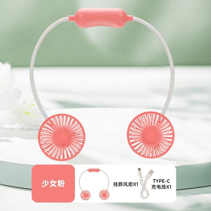Mini Ventilador Portátil  Recarregável P/ Pescoço Esporte Usb