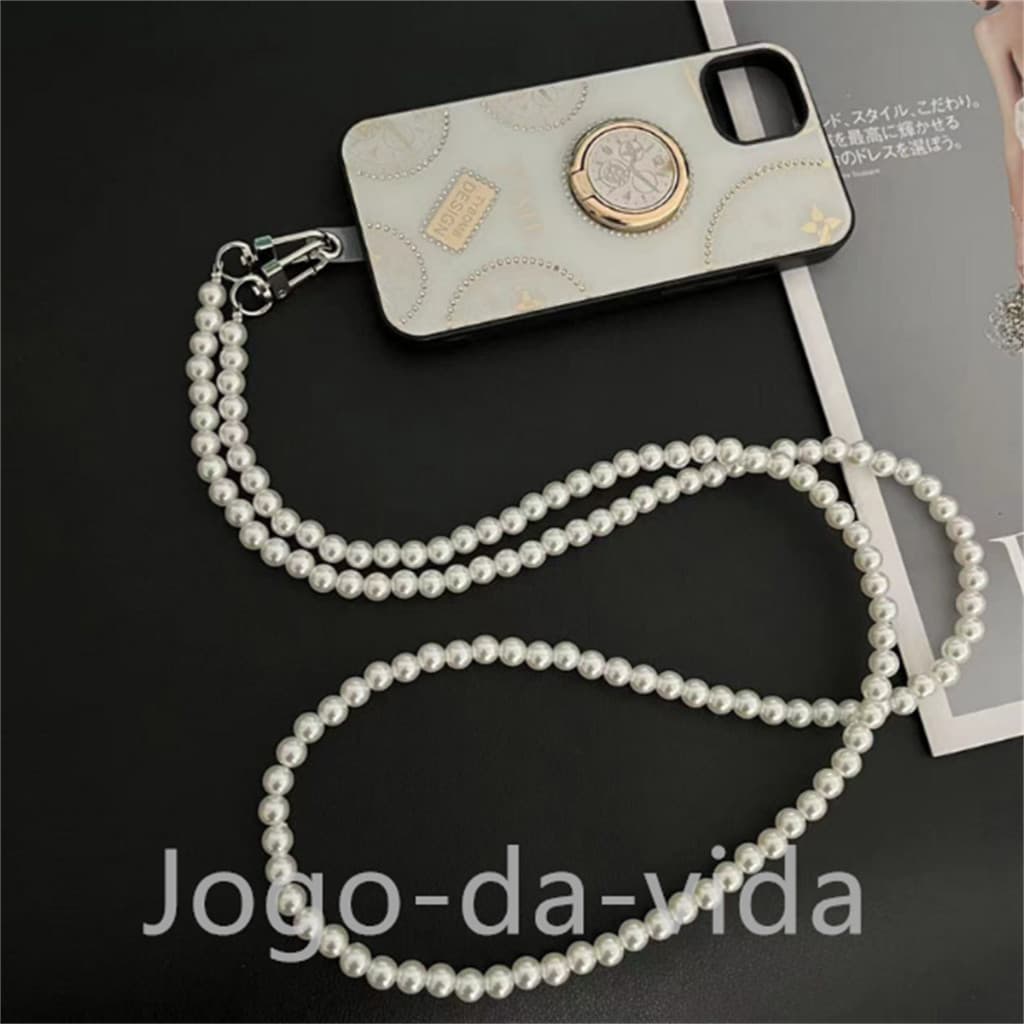Colar De Cordão Para Telefone celular Corrente Pérola Anti Perda