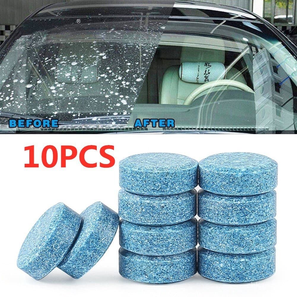 10Pcs Limpador De Pára-Brisas Para Carros Tabletes Efervescentes 5/10/20pcs Lavador De Vidros Acessórios
