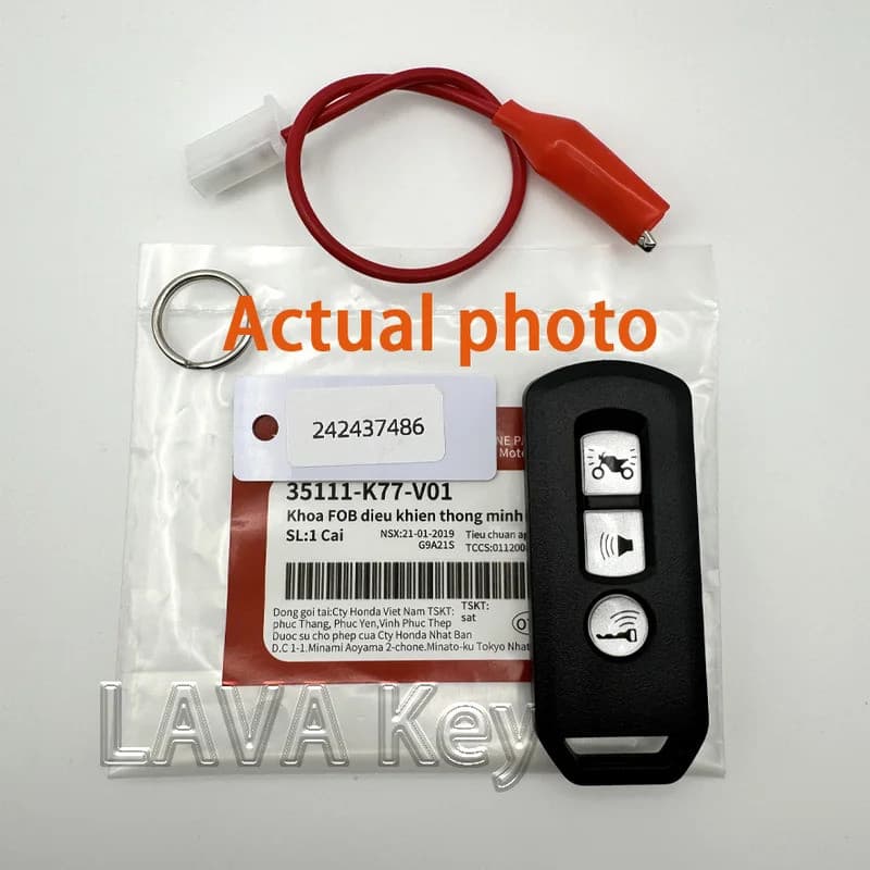 K77 Substituição Chave Remota Da Motocicleta Para Honda Scooter ADV150 SH150 Força300 PCX150 433MHz 47Chip Universal Fob