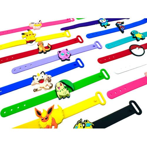 Pokemons Pulseira 10un Variadas Desenho Filme Mimo Festa Top Novo