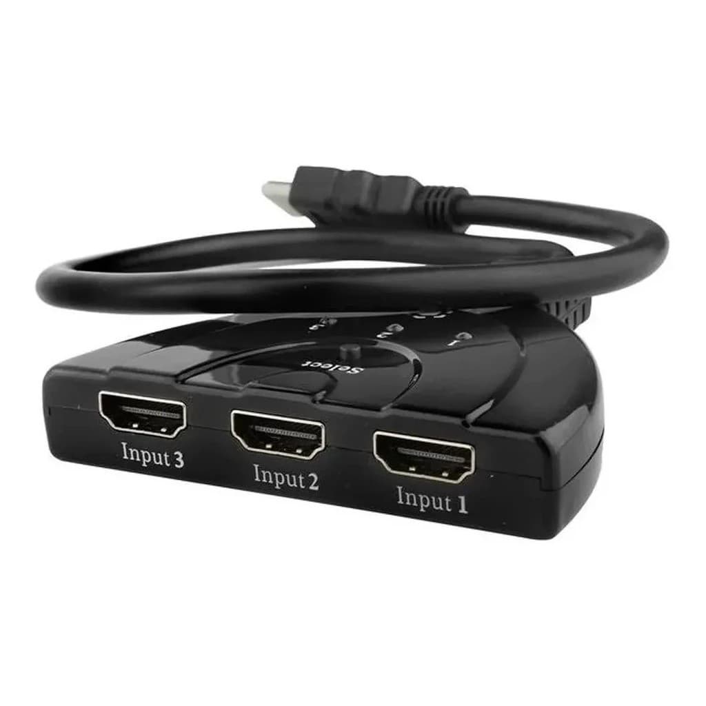 Hub Switch Hdmi 3x1 Extesor 3 Portas 4k 1080p Chaveador Note