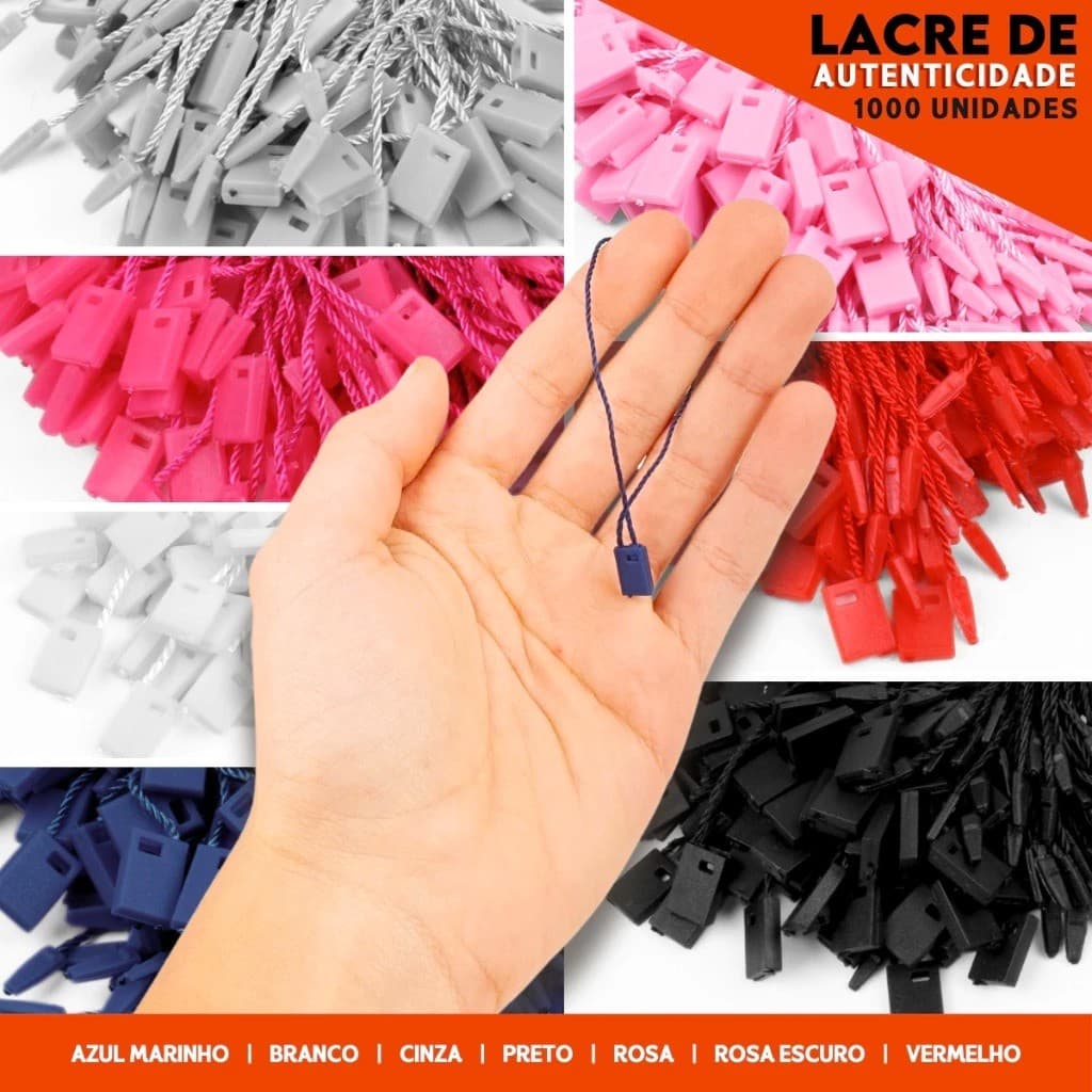 1000 Lacre de Autenticidade Inviolável - 18cm - P/Tag