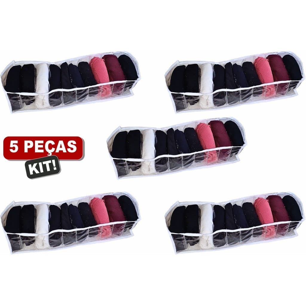 Kit 5 Colmeias Organizadora De Roupa Intimas Lingerie, Cuecas, Meias tamano  - 40x10x15cm