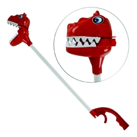 DINOSSAURO BOCA MALUCA DINO LEGAL PEGA COISAS Tamanho: 46,9 cm    MATERIAL:Plástico.