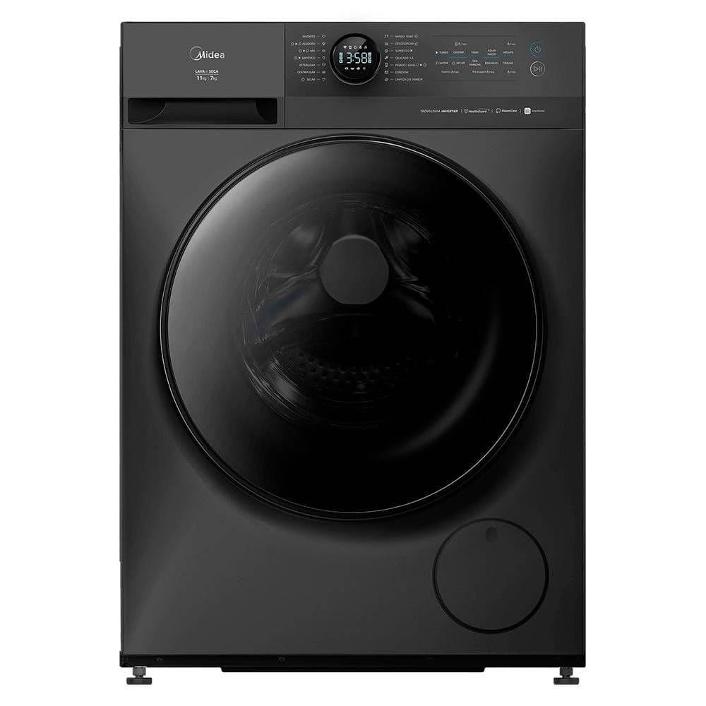 Lavadora de Roupas Lava e Seca Midea 11 kg 127V Titanium MF201D110WB/GK-01