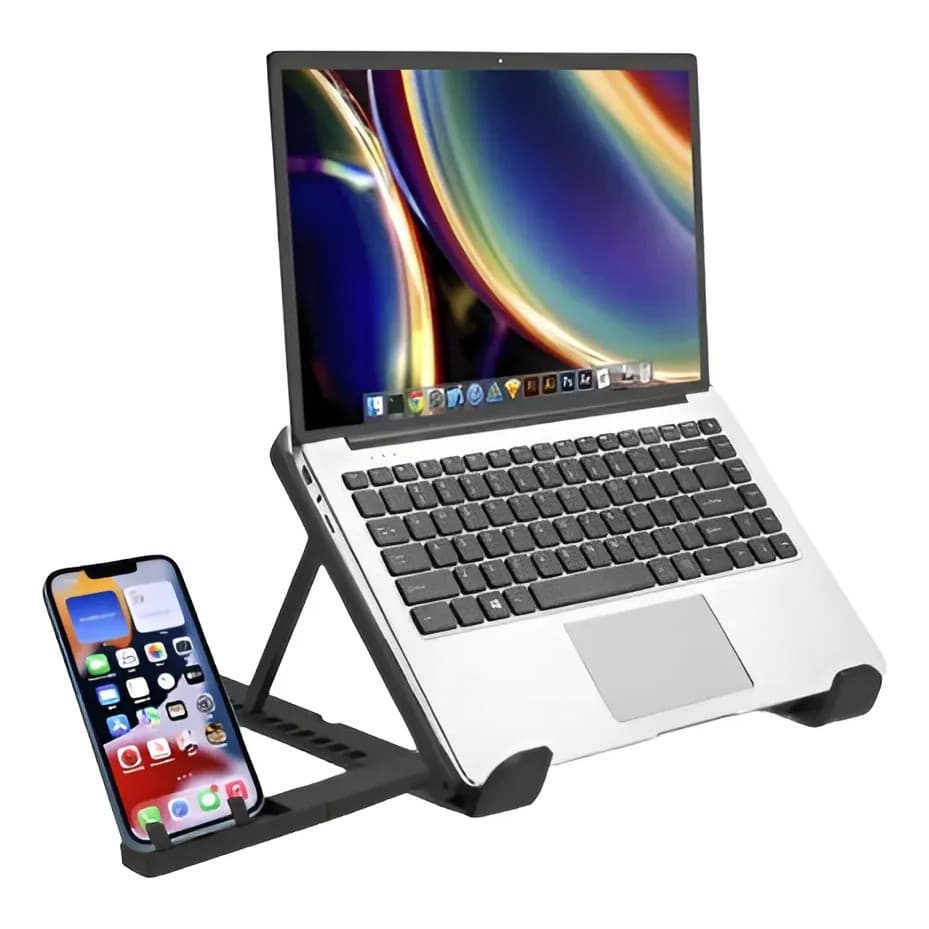 Suporte Dobrável Mesa Base Notebook Tablet Portátil Celular