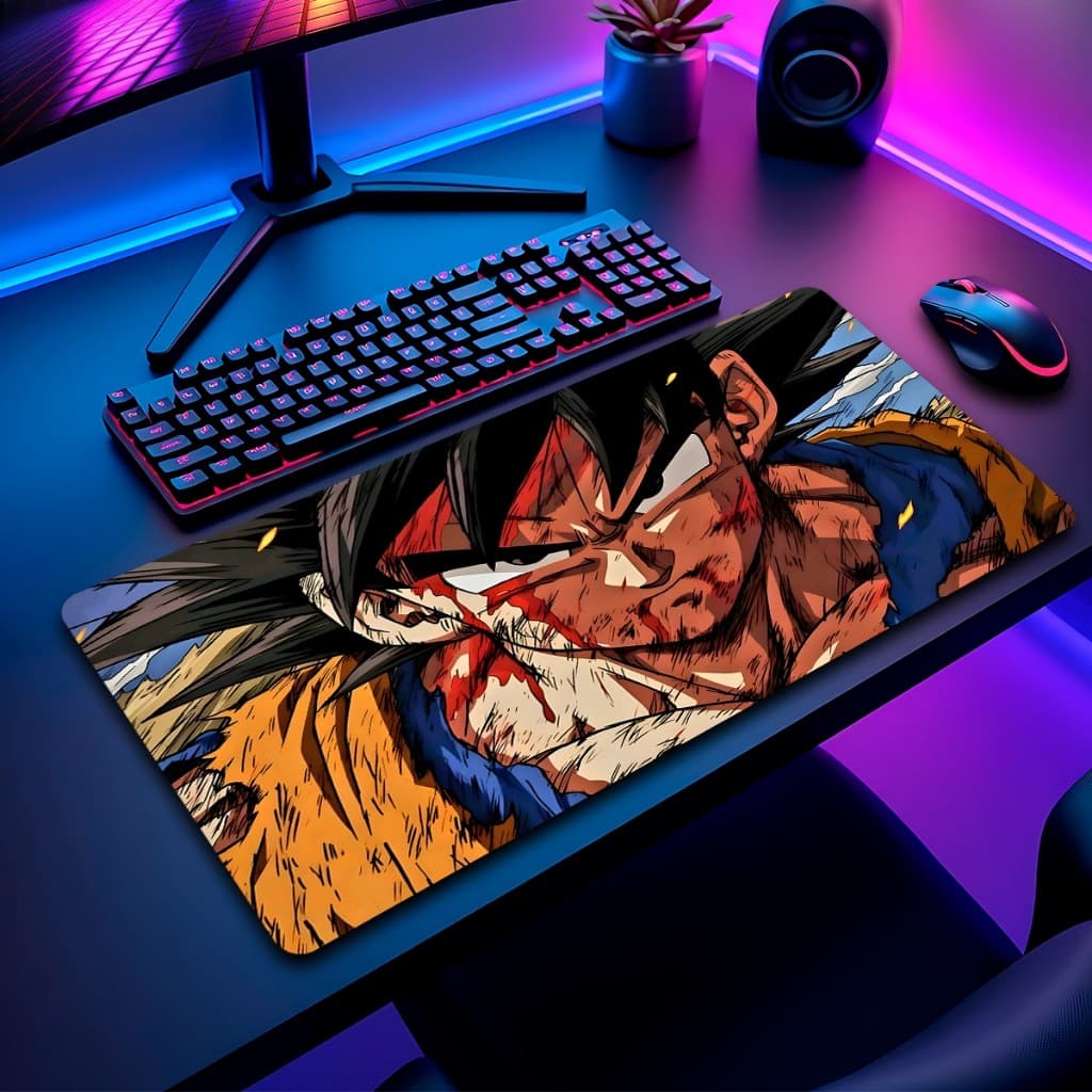 Mouse Pad Dragon DBZ Gamer Antiderrapante Grande Estampado Personalizado 70x35 Cm