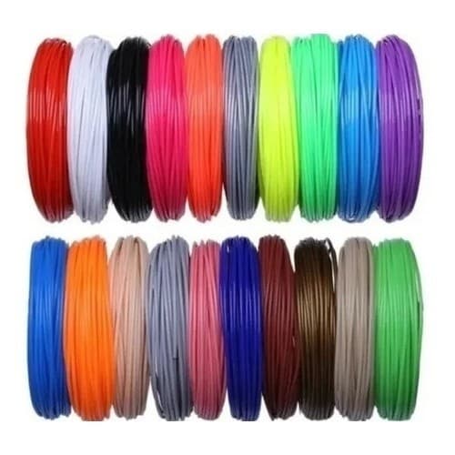 Refil Filamento Pla Kit 20 Cores 200 M Caneta 3d Impressora