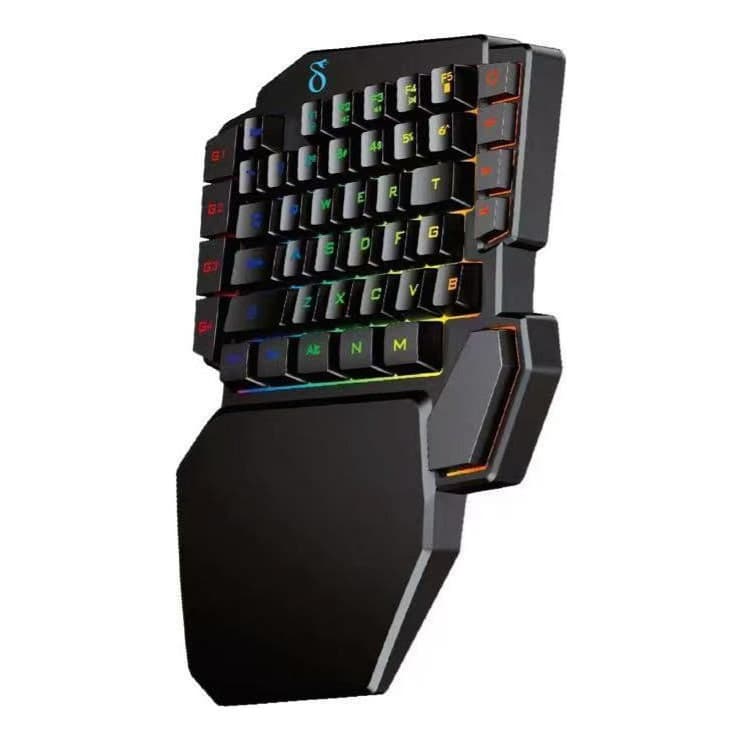Teclado mecânico RGB para jogadores de 45 teclas com software para 1 mão