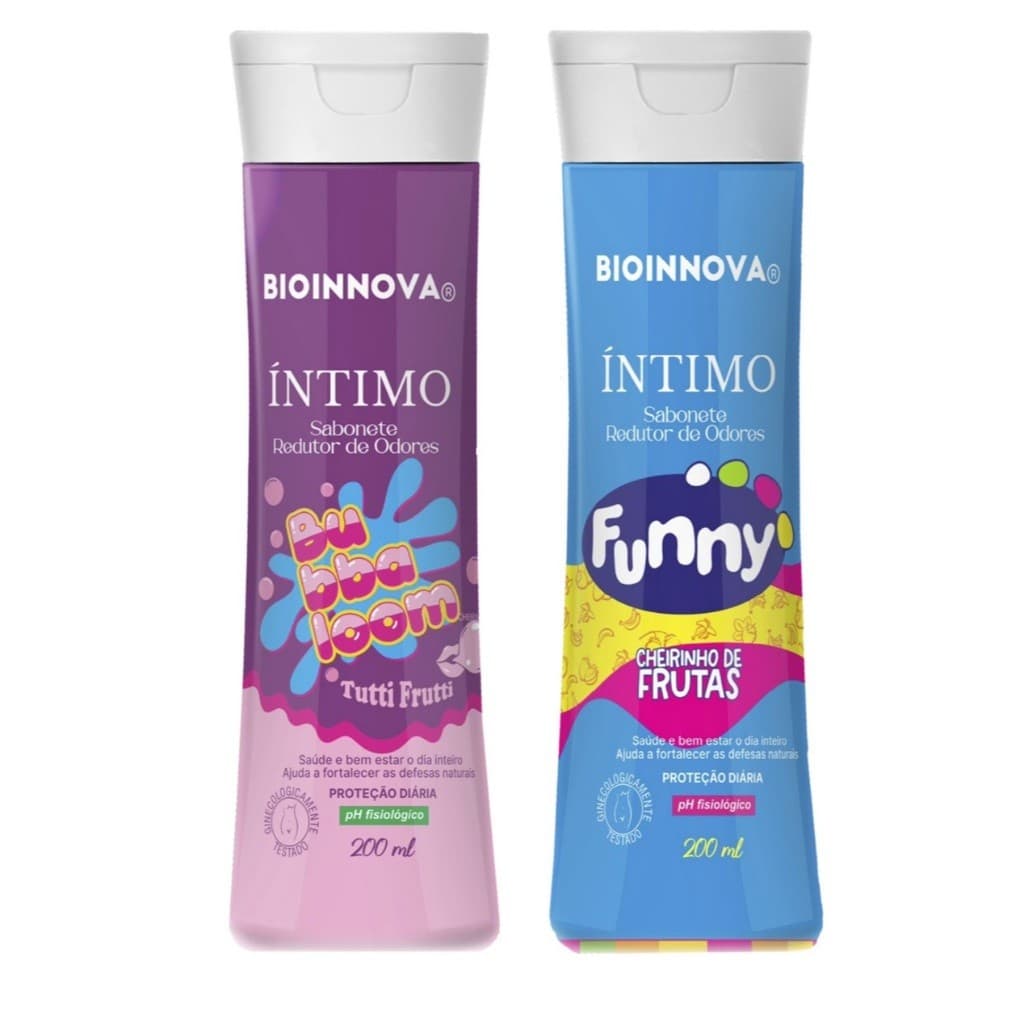 Kit Sabonete Intimo Funny + Sabonete Intimo Bubbaloom 200ml - Bioinnova