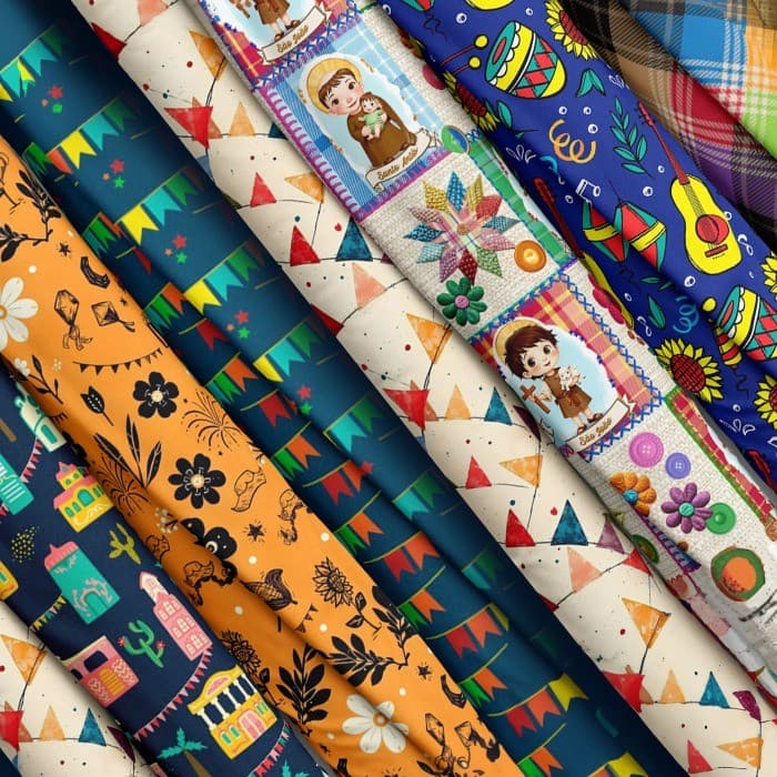 Tecido Tricoline Estampado 0,50x1,50 Xadrez Mesa Artesanato Costura Festa Junina São João