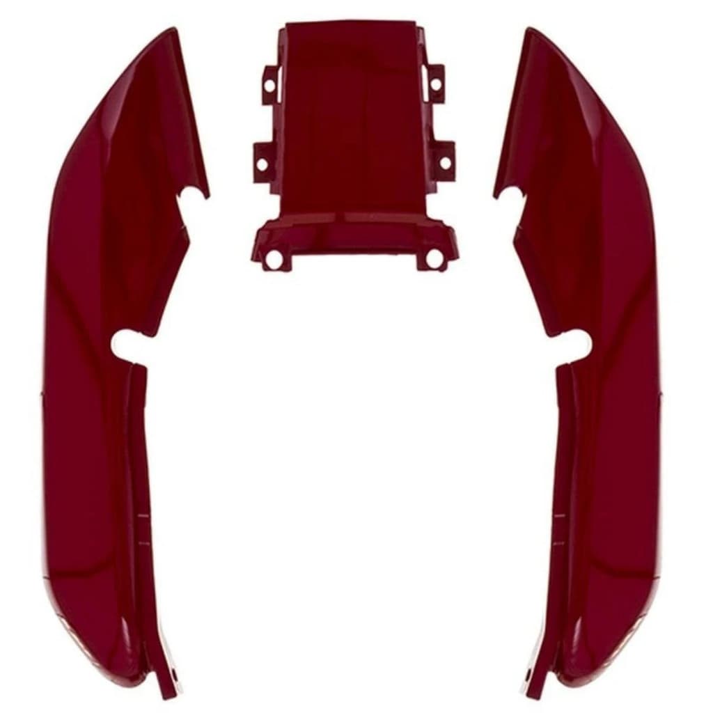 Rabeta Completa Kit 3 Peças Compatível com Titan 125 1998 1999 Vermelho Guarau ABS 100% Virgem