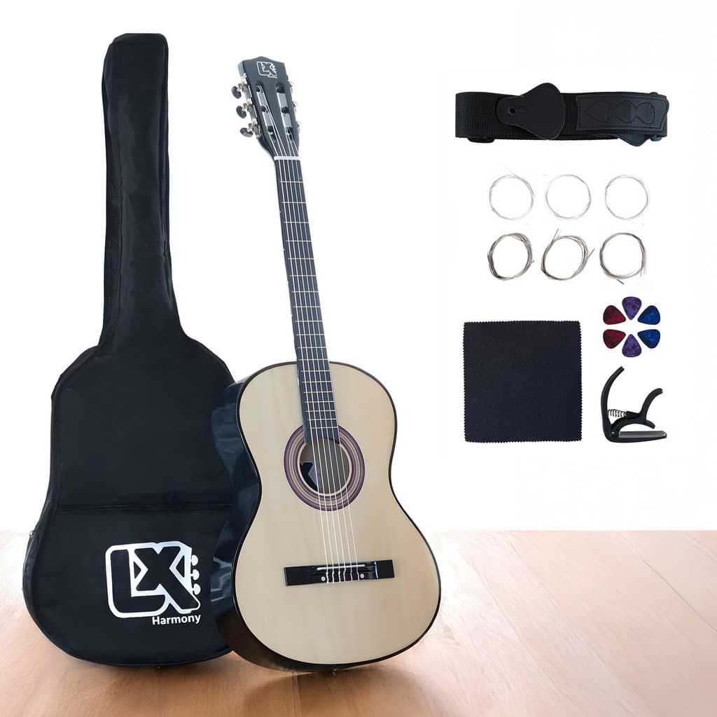 Violão Clássico Acústico 38” para Iniciantes - Kit Completo