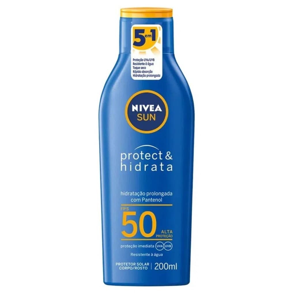 Protetor Solar Nivea Sun FPS50 com Pantenol 200ml