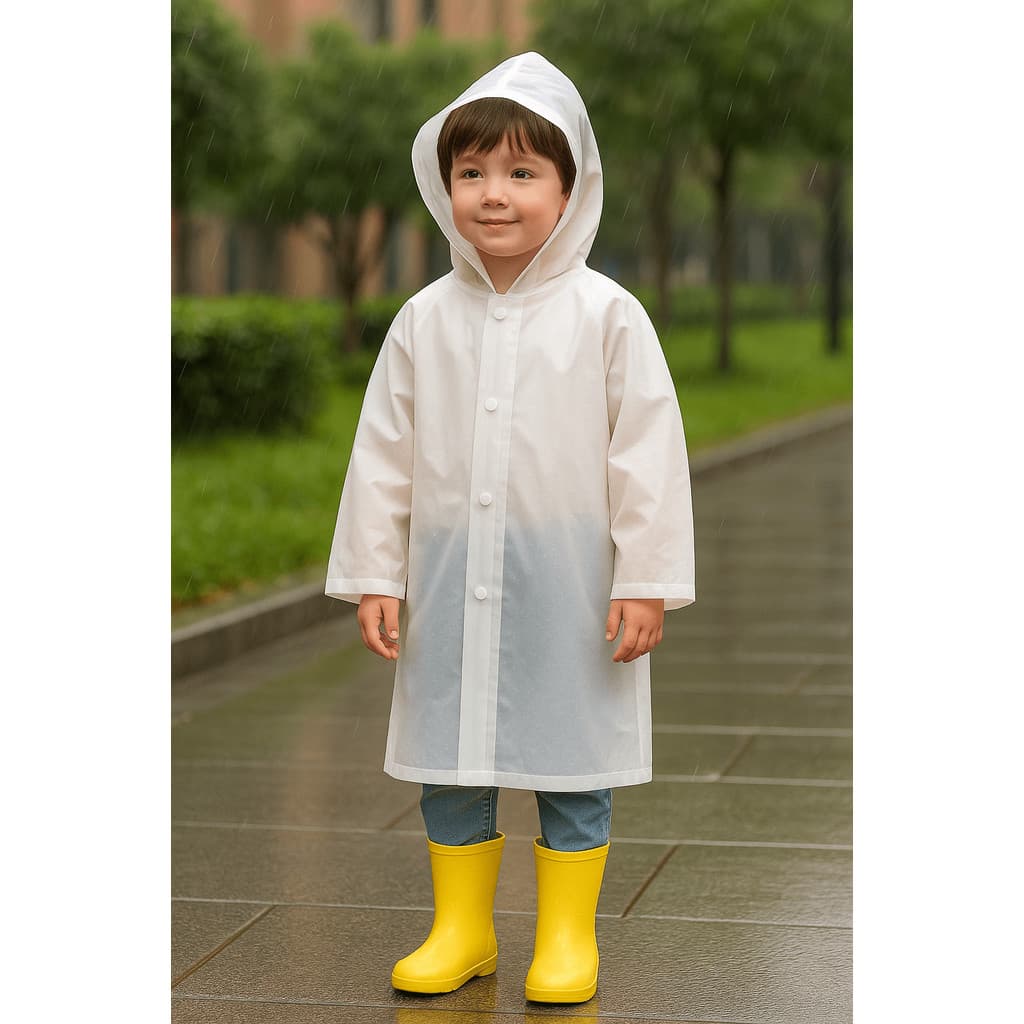 Capa de Chuva Infantil Juvenil Impermeável em PVC Tamanho Único Leve e Resistente – Mia Utilidades