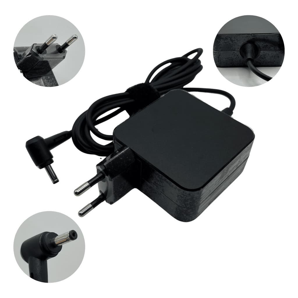 Fonte Carregador Para Notebook Asus 45W 19V 2.37A | Plug 4.0x1.35mm | Proteção Anti-Curto