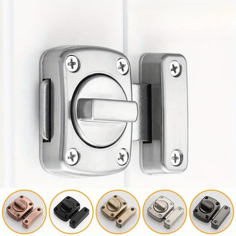 Fechadura Trava De Segurança liga de zinco Porta De Aço Inox Tranca Anti Roubo Fácil instalação