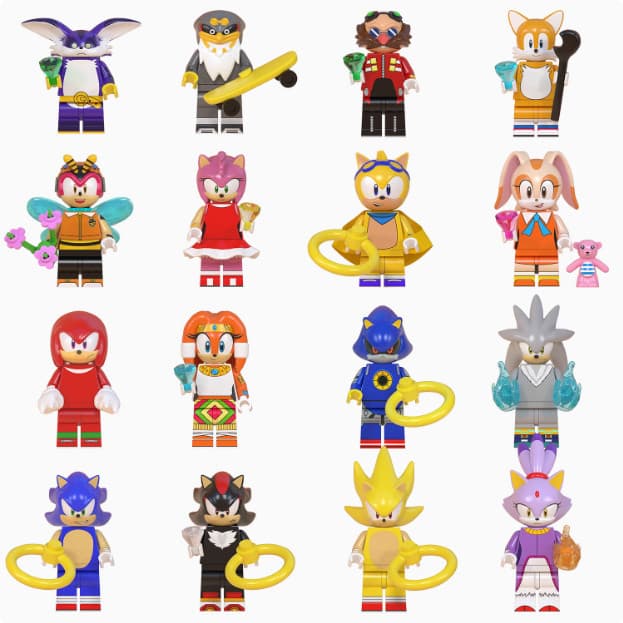 WM6086 WM931-WM938 Action Figure Bloco De Construção Coleção Brinquedos Para Criança