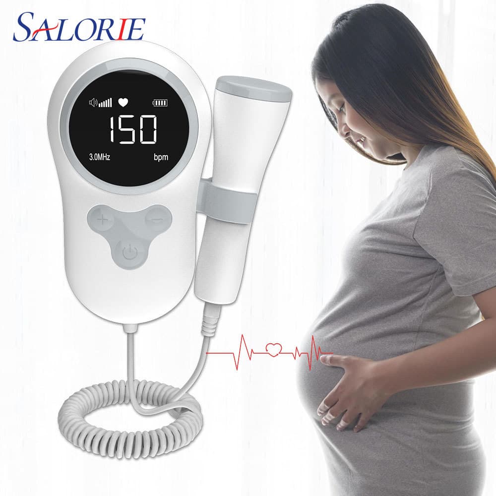 Monitor De Frequência Cardíaca Doppler Fetal Salorie Para Detector De Batimentos Cardíacos Na Gravidez Do Bebê