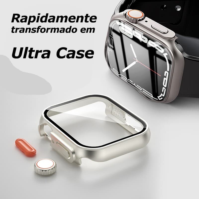 Capa de vidro protetora para Apple Watch 44 mm 45 mm 42 mm 40 mm 41 mm 38 mm Série 9 8 7 6 5 4 3 2 1 SE