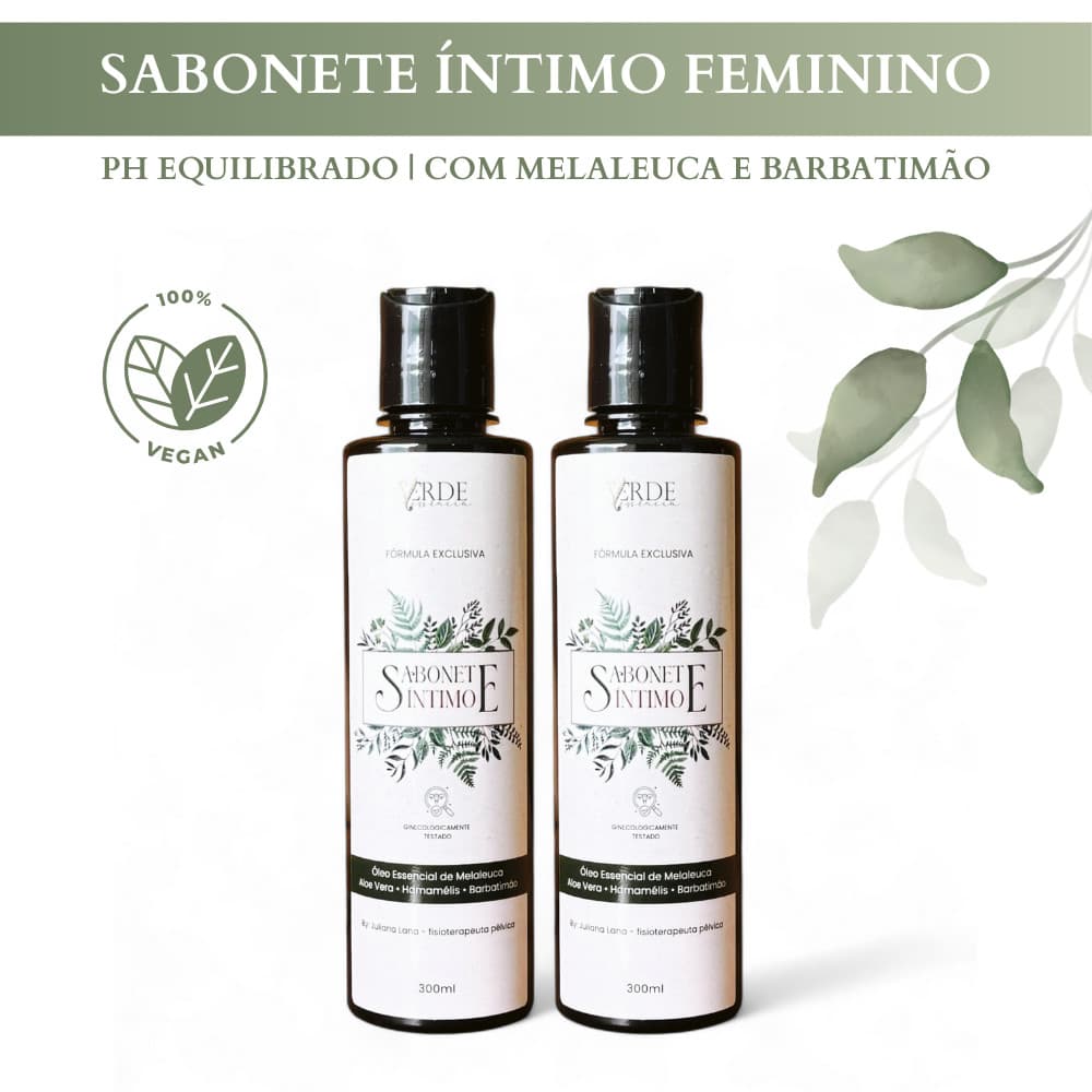 Sabonete Íntimo 300ml Com Barbatimão e Melaleuca - Contra Candidíase de Repetição e Vaginose