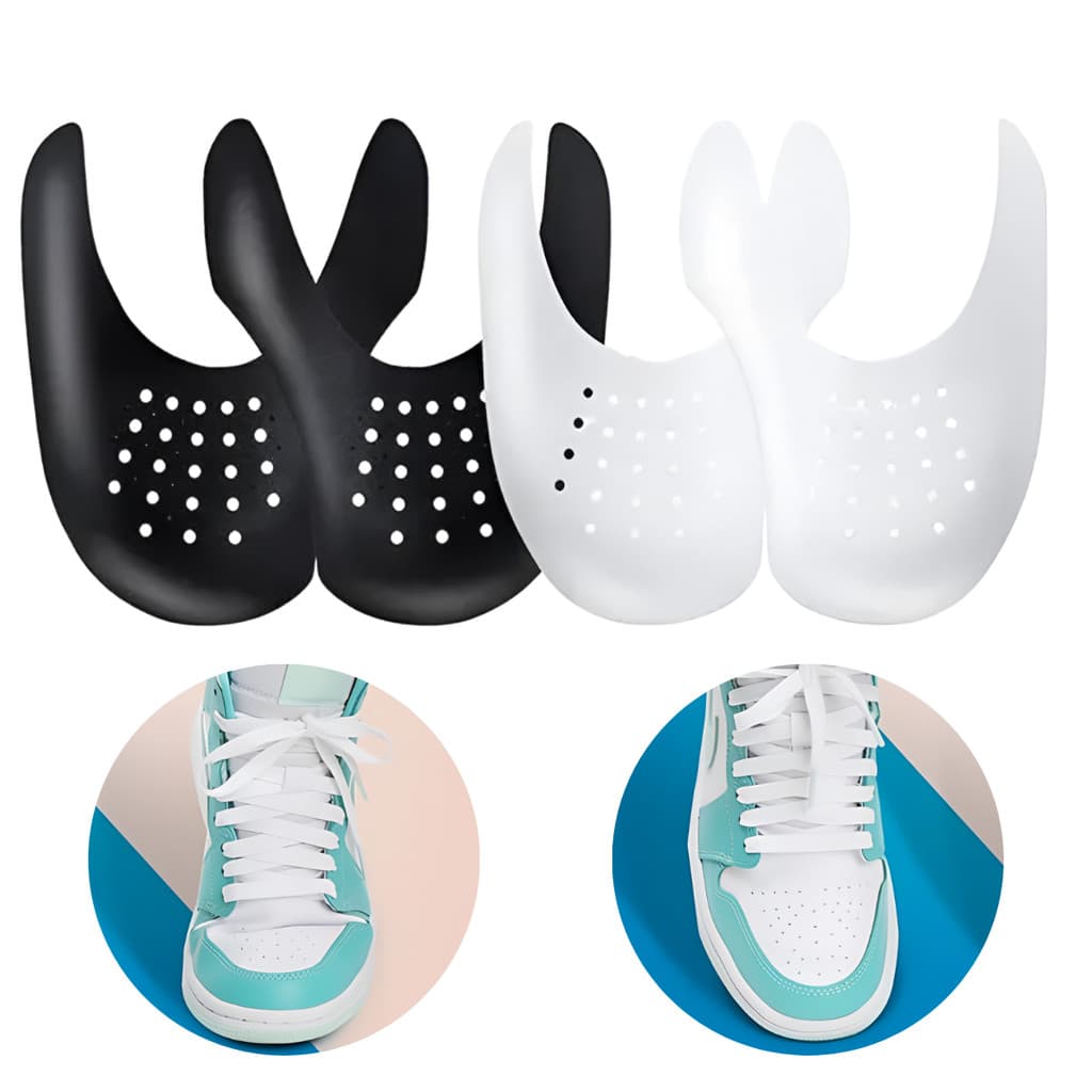 Kit 1 Par Anti Crease Protetor Para Tênis Sneakers Anti Vinco Anti Rugas Dobras