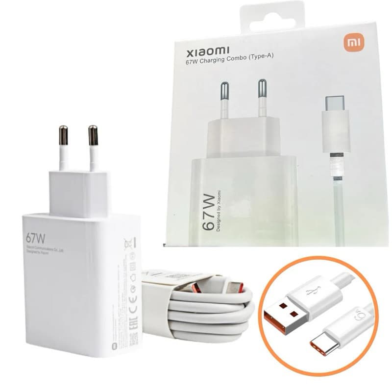 Carregador súper Turbo Tipo C 67W Xiaomi Original