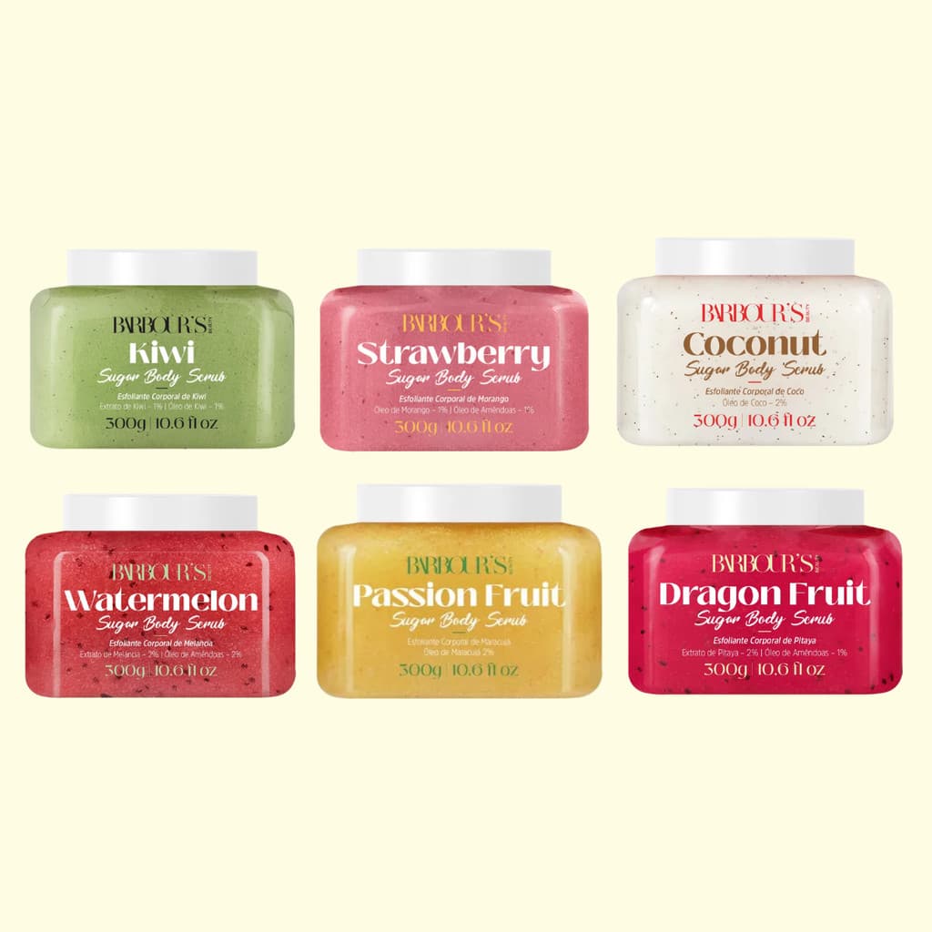 Creme Esfoliante Corporal Hidratante Frutas Tropicais 400g Barbours