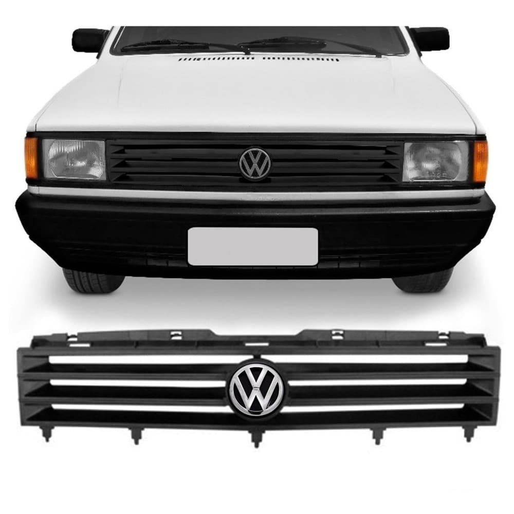 Grade Frontal Gol Saveiro 1987 88 89 1990 + Emblema Cromado