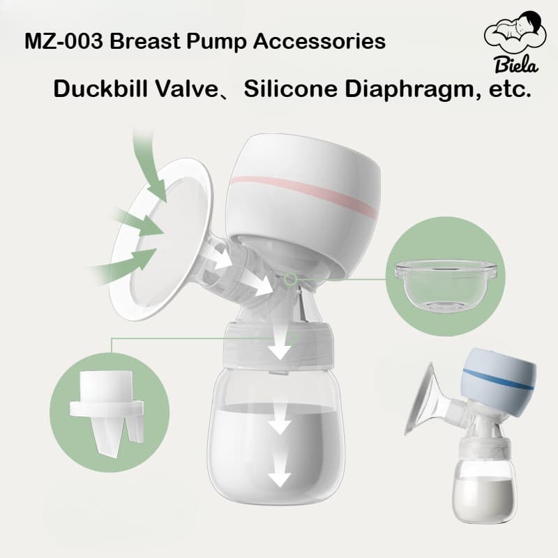 Válvula Bico De Pato Silicone Diafragma Bomba Tira Leite Peças Reposição Material BPA Livre Para MZ-003