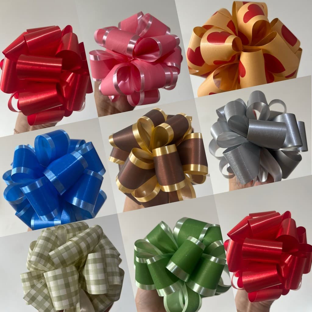 Laço Bola Presente Cesta Kit 10 unidades Fechados