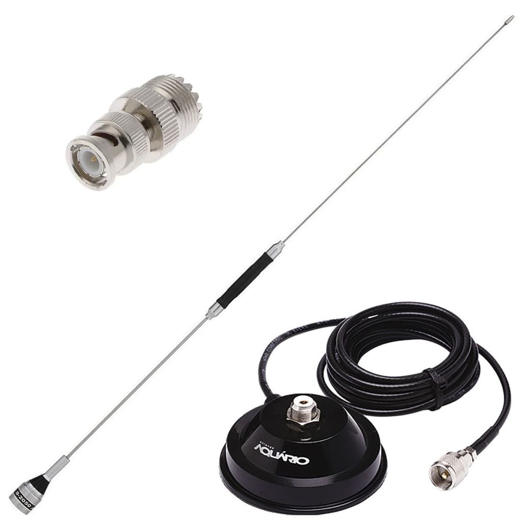 Antena Px Suporte Magnético Cabo 4mts Adaptador Bnc Macho